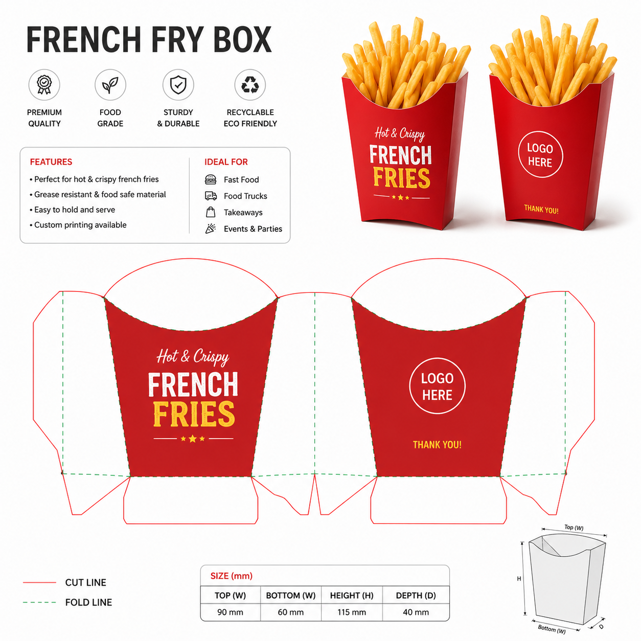 French Fry Boxes - Image 4
