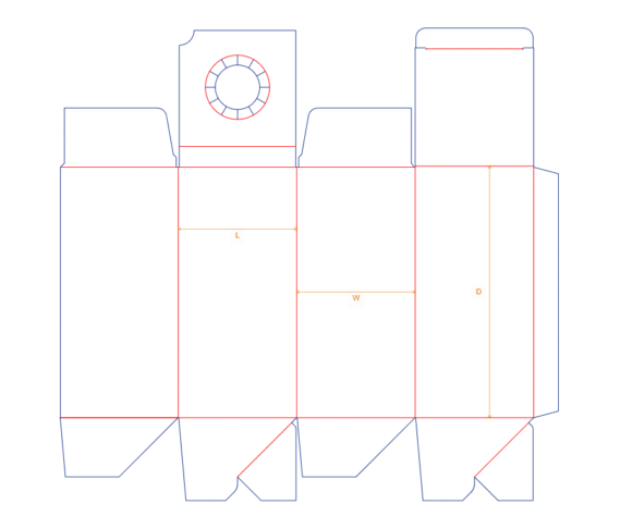 Tuck Box With Attached Insert - Image 4